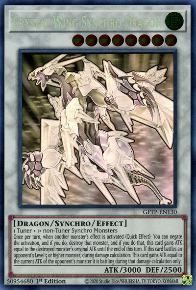 Crystal Wing Synchro Dragon [GFTP-EN130] Ghost Rare | Event Horizon Hobbies CA