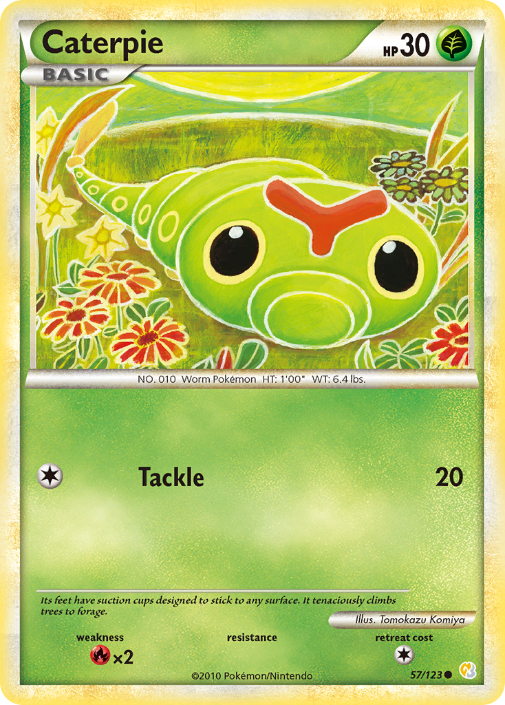 Caterpie (57/123) [HeartGold & SoulSilver: Base Set] | Event Horizon Hobbies CA