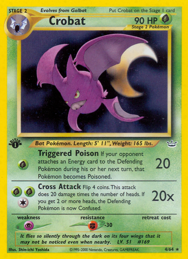 Crobat (4/64) [Neo Revelation 1st Edition] | Event Horizon Hobbies CA