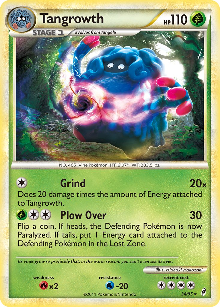 Tangrowth (34/95) (Theme Deck Exclusive) [HeartGold & SoulSilver: Call of Legends] | Event Horizon Hobbies CA