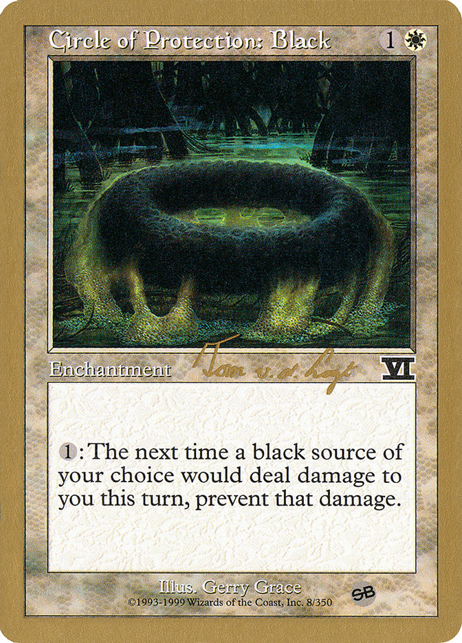 Circle of Protection: Black (Tom van de Logt) (SB) [World Championship Decks 2000] | Event Horizon Hobbies CA