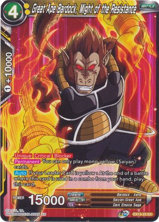 Great Ape Bardock, Might of the Resistance (EX13-23) [Special Anniversary Set 2020] | Event Horizon Hobbies CA