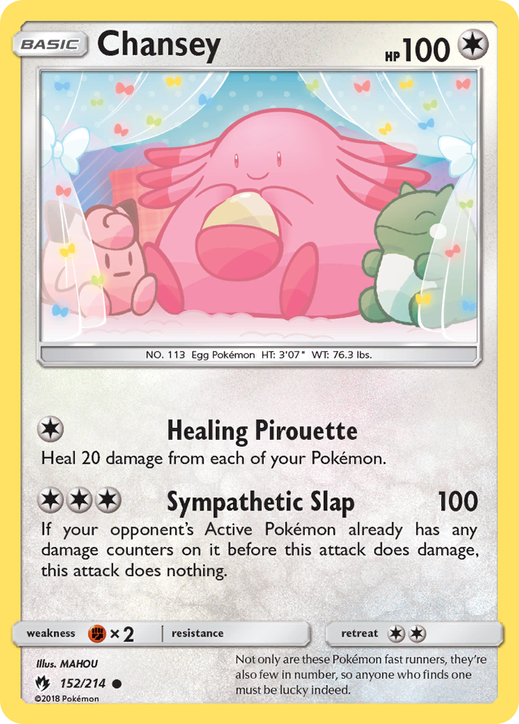 Chansey (152/214) [Sun & Moon: Lost Thunder] | Event Horizon Hobbies CA