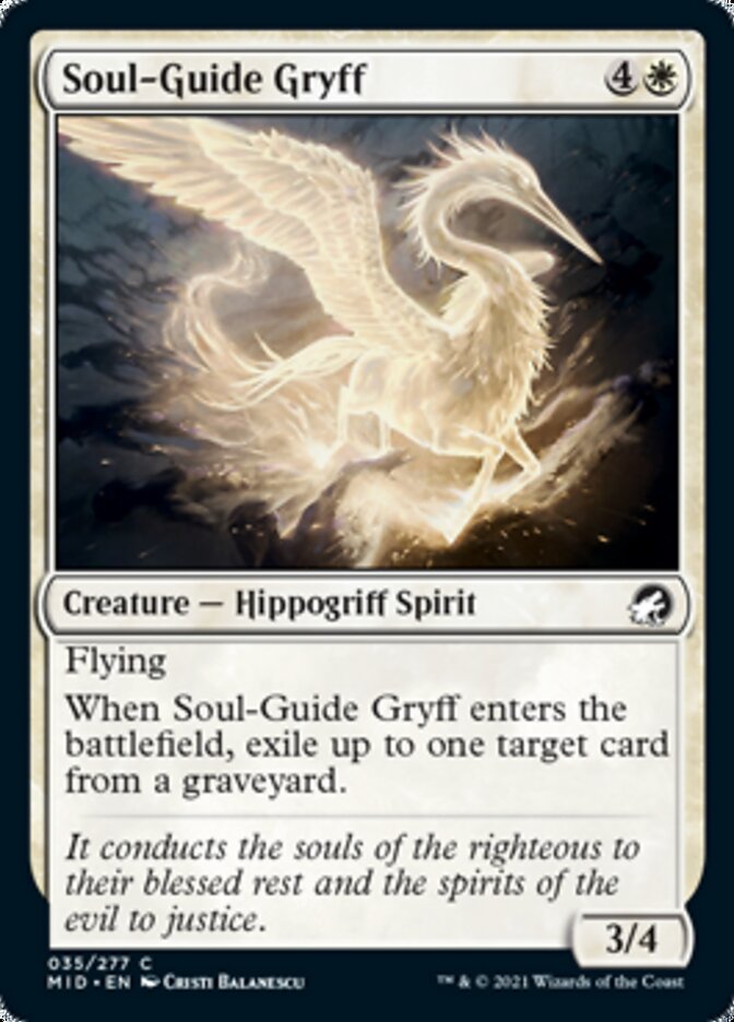 Soul-Guide Gryff [Innistrad: Midnight Hunt] | Event Horizon Hobbies CA