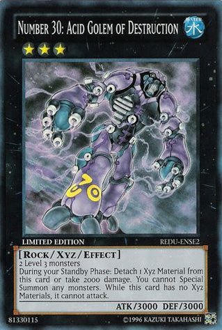 Number 30: Acid Golem of Destruction [REDU-ENSE2] Super Rare | Event Horizon Hobbies CA