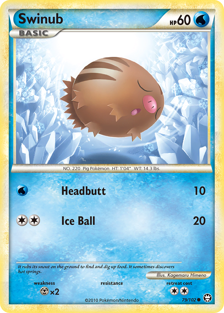 Swinub (79/102) [HeartGold & SoulSilver: Triumphant] | Event Horizon Hobbies CA