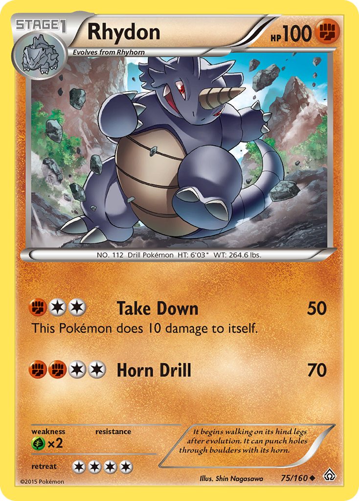 Rhydon (75/160) [XY: Primal Clash] | Event Horizon Hobbies CA