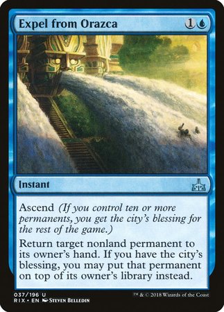 Expel from Orazca [Rivals of Ixalan] | Event Horizon Hobbies CA