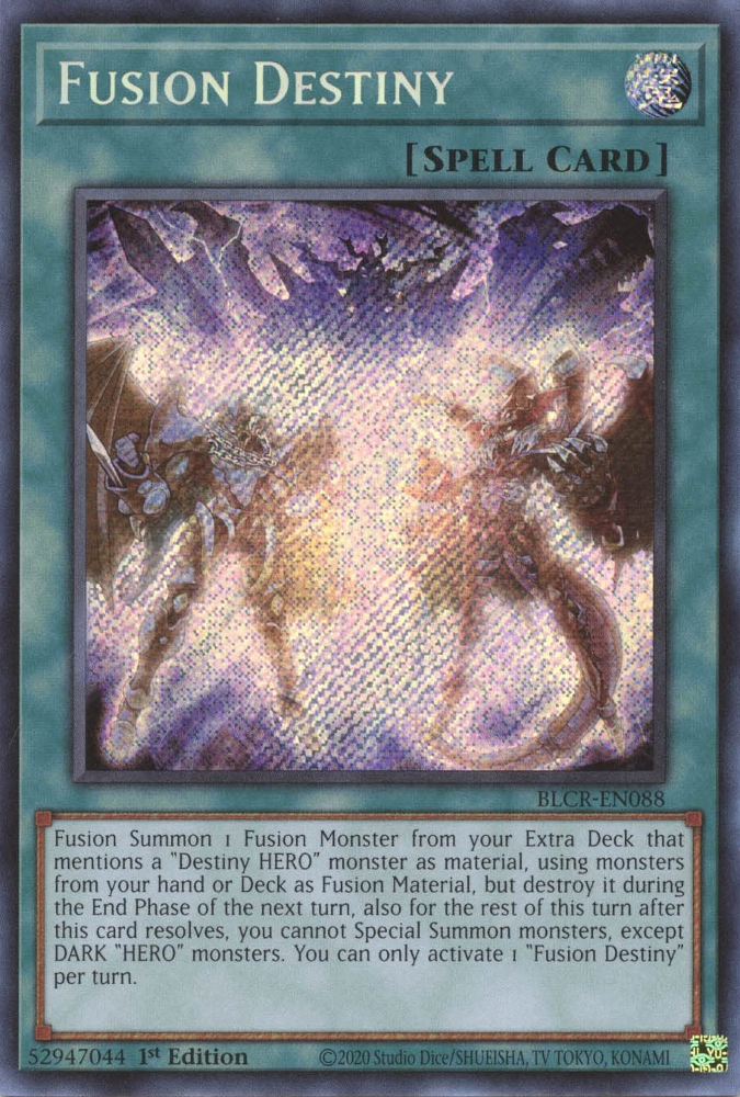 Fusion Destiny [BLCR-EN088] Secret Rare | Event Horizon Hobbies CA