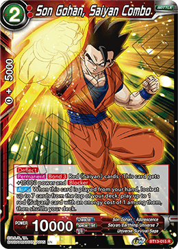 Son Gohan, Saiyan Combo (Rare) (BT13-015) [Supreme Rivalry] | Event Horizon Hobbies CA