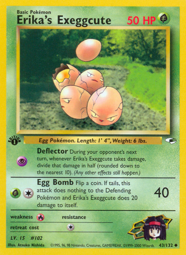 Erika's Exeggcute (43/132) [Gym Heroes 1st Edition] | Event Horizon Hobbies CA