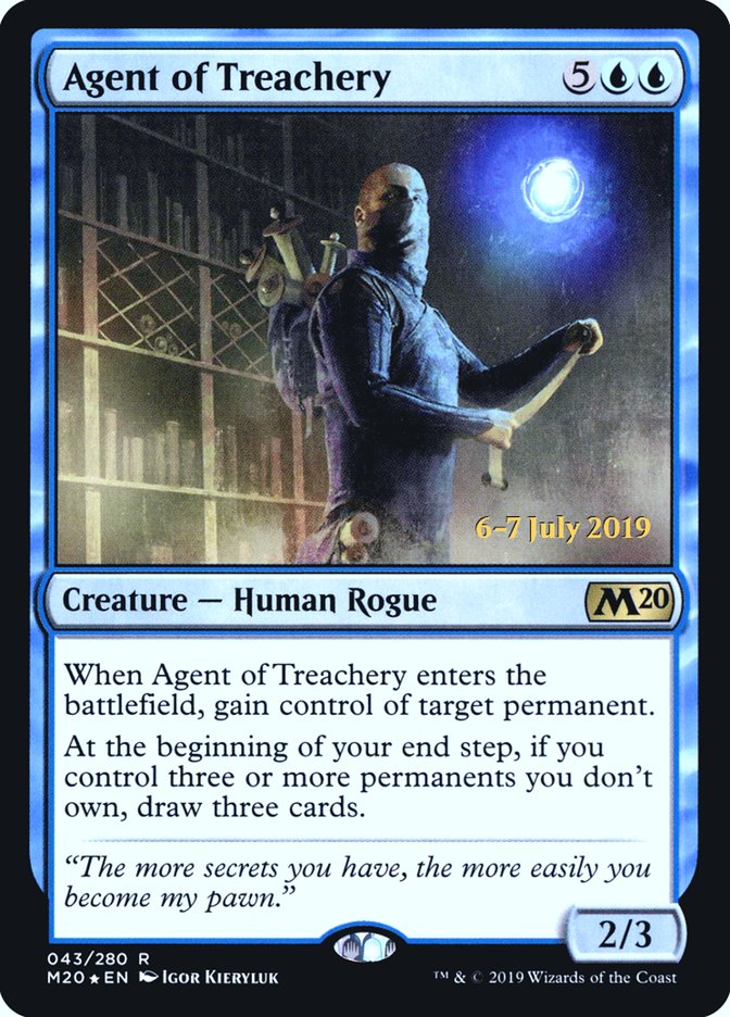 Agent of Treachery  [Core Set 2020 Prerelease Promos] | Event Horizon Hobbies CA