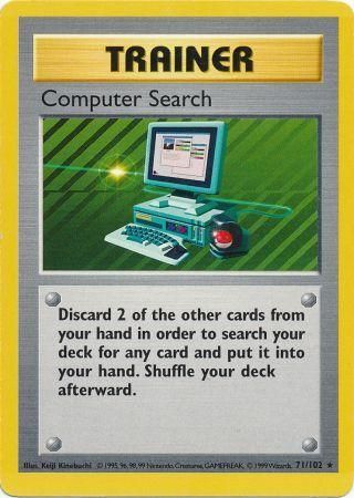 Computer Search (71/102) [Base Set Shadowless Unlimited] | Event Horizon Hobbies CA