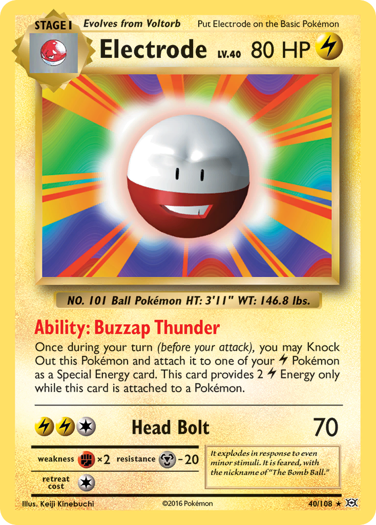 Electrode (40/108) [XY: Evolutions] | Event Horizon Hobbies CA