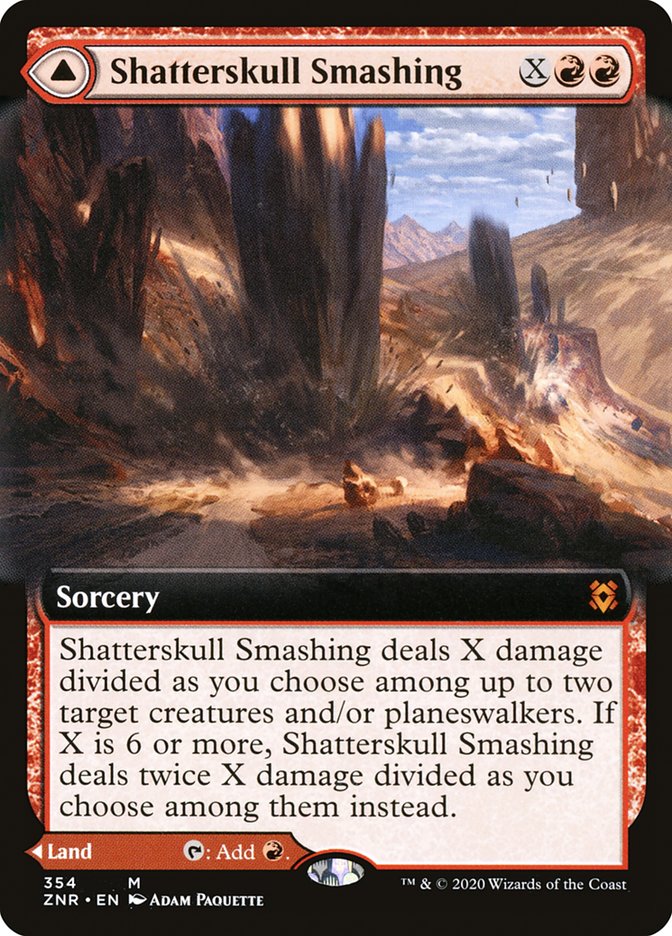 Shatterskull Smashing // Shatterskull, the Hammer Pass (Extended Art) [Zendikar Rising] | Event Horizon Hobbies CA