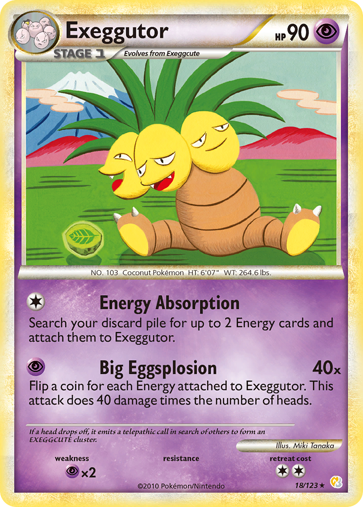 Exeggutor (18/123) [HeartGold & SoulSilver: Base Set] | Event Horizon Hobbies CA