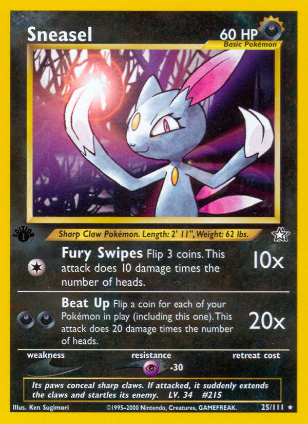 Sneasel (25/111) [Neo Genesis 1st Edition] | Event Horizon Hobbies CA