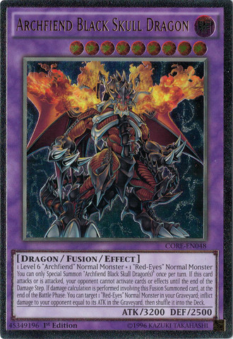 Archfiend Black Skull Dragon [CORE-EN048] Ultimate Rare | Event Horizon Hobbies CA