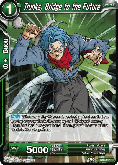 Trunks, Bridge to the Future (Reprint) (BT3-062) [Battle Evolution Booster] | Event Horizon Hobbies CA