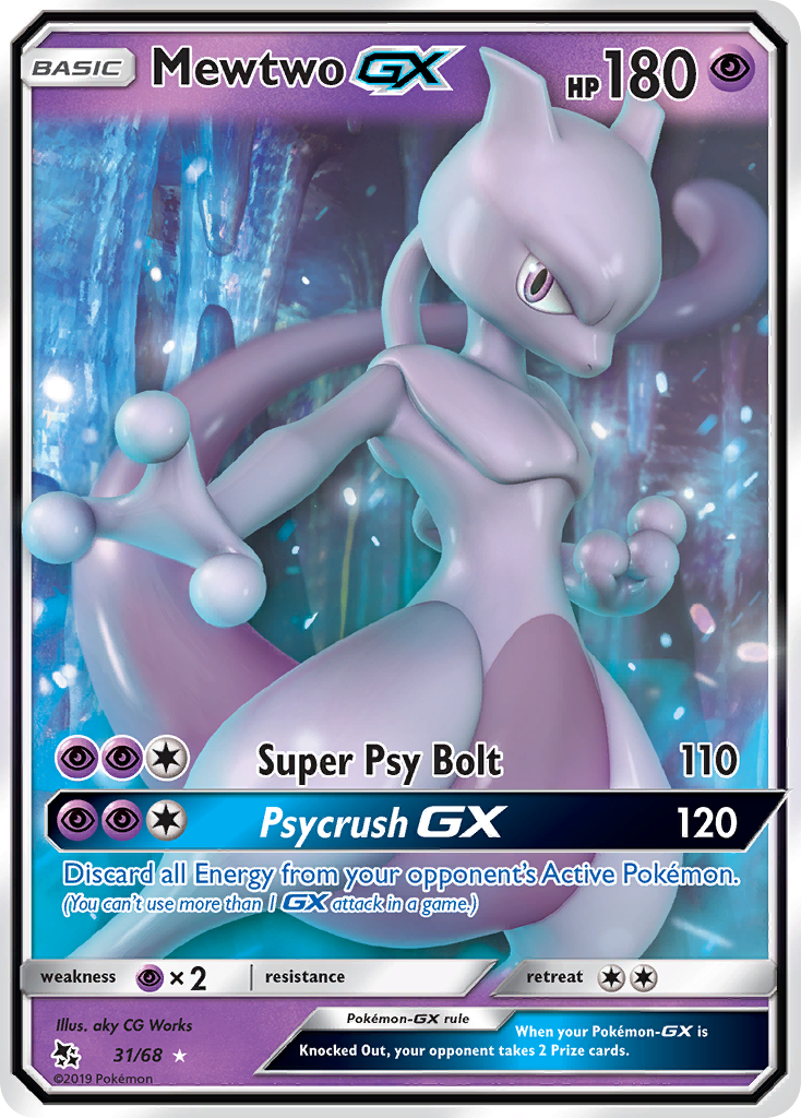 Mewtwo GX (31/68) [Sun & Moon: Hidden Fates] | Event Horizon Hobbies CA