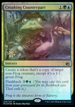 Croaking Counterpart [Innistrad: Midnight Hunt Prerelease Promos] | Event Horizon Hobbies CA