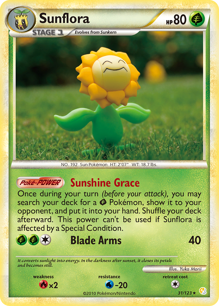 Sunflora (31/123) [HeartGold & SoulSilver: Base Set] | Event Horizon Hobbies CA