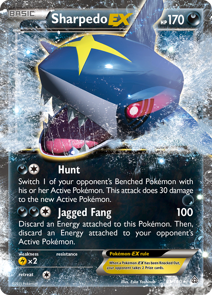 Sharpedo EX (91/160) [XY: Primal Clash] | Event Horizon Hobbies CA