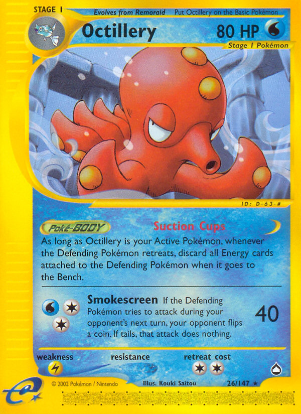 Octillery (26/147) [Aquapolis] | Event Horizon Hobbies CA