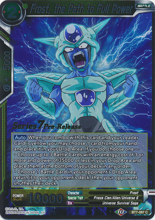 Frost, the Path to Full Power (BT7-087_PR) [Assault of the Saiyans Prerelease Promos] | Event Horizon Hobbies CA