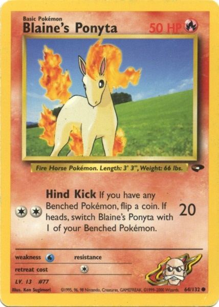 Blaine's Ponyta (64/132) [Gym Challenge Unlimited] | Event Horizon Hobbies CA