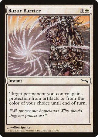 Razor Barrier [Mirrodin] | Event Horizon Hobbies CA