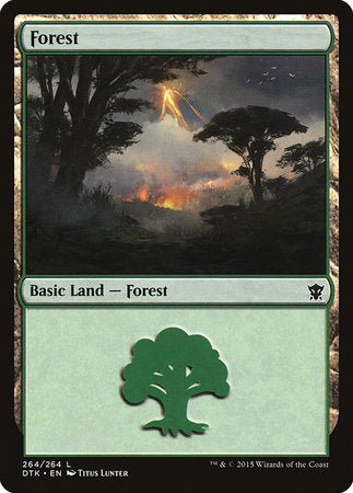 Forest (264) [Dragons of Tarkir] | Event Horizon Hobbies CA