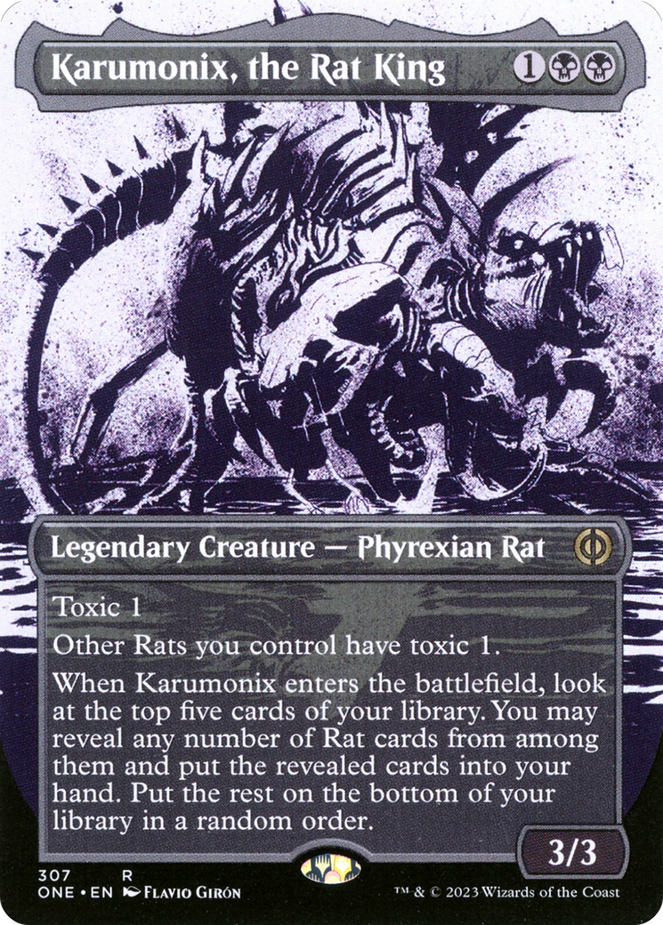 Karumonix, the Rat King (Borderless Ichor) [Phyrexia: All Will Be One] | Event Horizon Hobbies CA