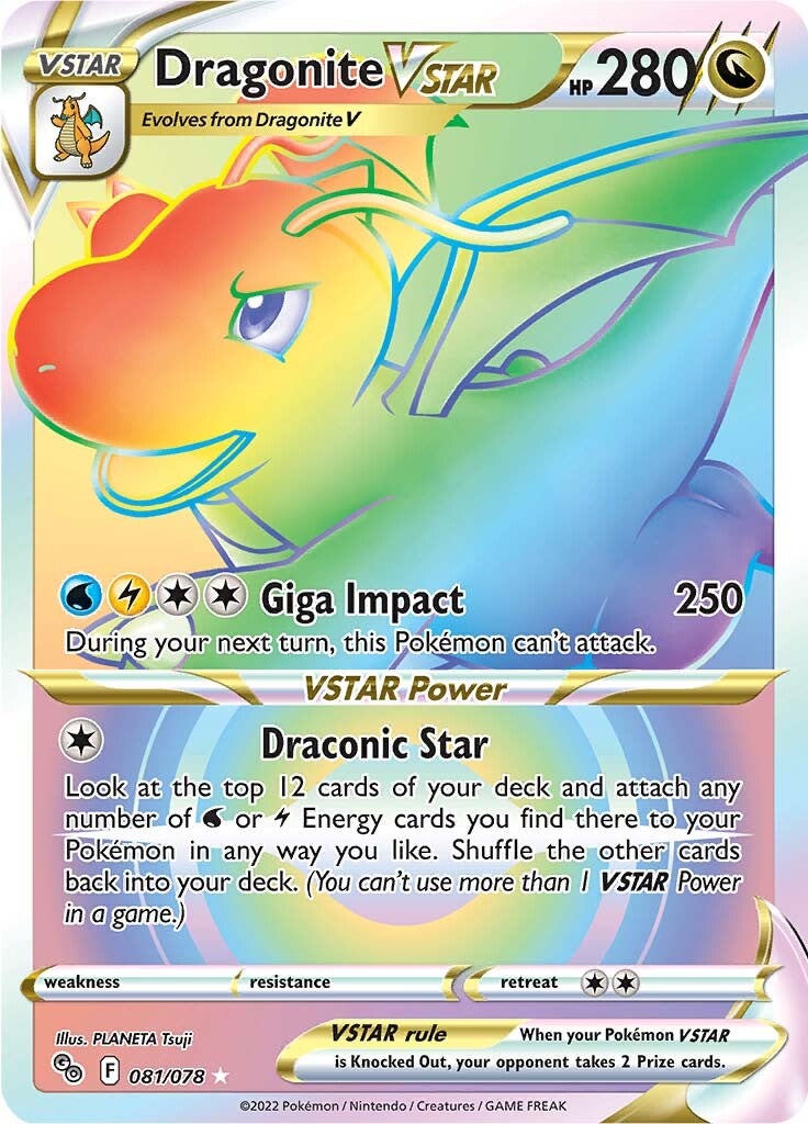 Dragonite VSTAR (081/078) [Pokémon GO] | Event Horizon Hobbies CA