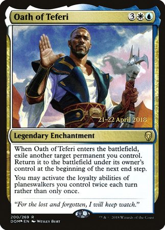 Oath of Teferi [Dominaria Promos] | Event Horizon Hobbies CA