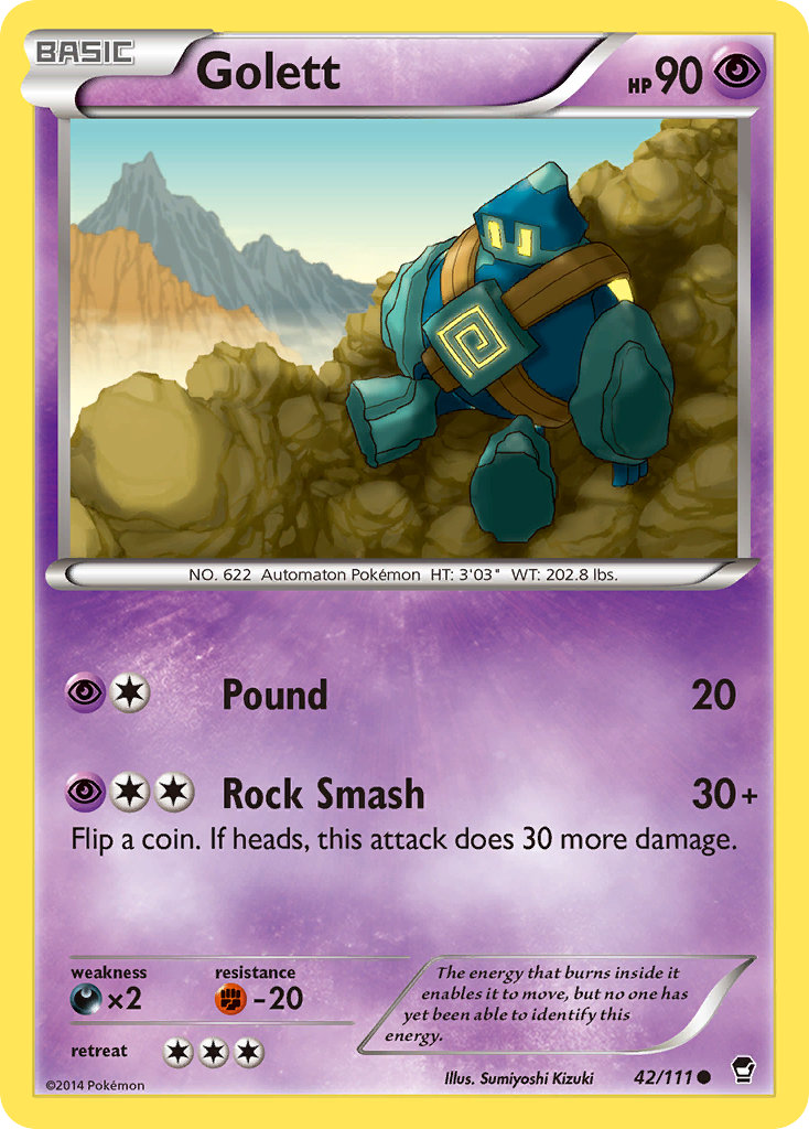 Golett (42/111) [XY: Furious Fists] | Event Horizon Hobbies CA