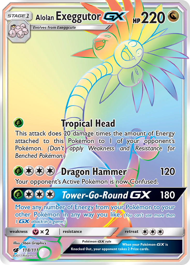 Alolan Exeggutor GX (118/111) [Sun & Moon: Crimson Invasion] | Event Horizon Hobbies CA