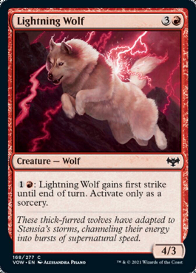 Lightning Wolf [Innistrad: Crimson Vow] | Event Horizon Hobbies CA