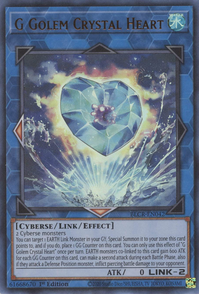 G Golem Crystal Heart [BLCR-EN042] Ultra Rare | Event Horizon Hobbies CA