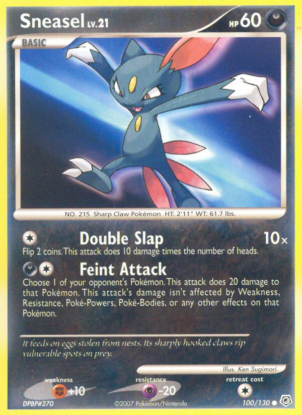 Sneasel (100/130) [Diamond & Pearl: Base Set] | Event Horizon Hobbies CA