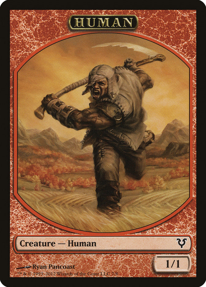 Human (7/8) [Avacyn Restored Tokens]