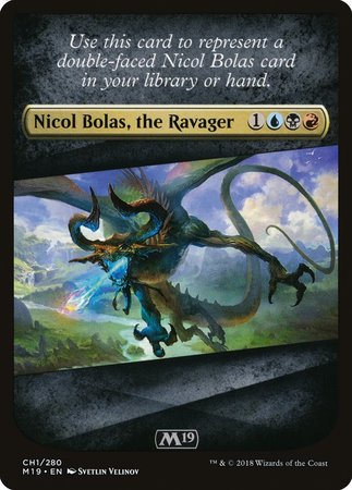 Checklist Card - Core Set 2019 (Nicol Bolas, the Ravager) [Core Set 2019 Tokens] | Event Horizon Hobbies CA