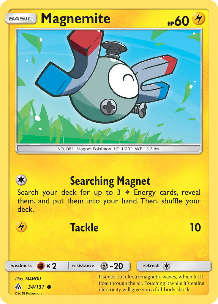 Magnemite (34/131) [Sun & Moon: Forbidden Light] | Event Horizon Hobbies CA