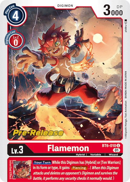 Flamemon [BT6-010] [Double Diamond Pre-Release Cards] | Event Horizon Hobbies CA