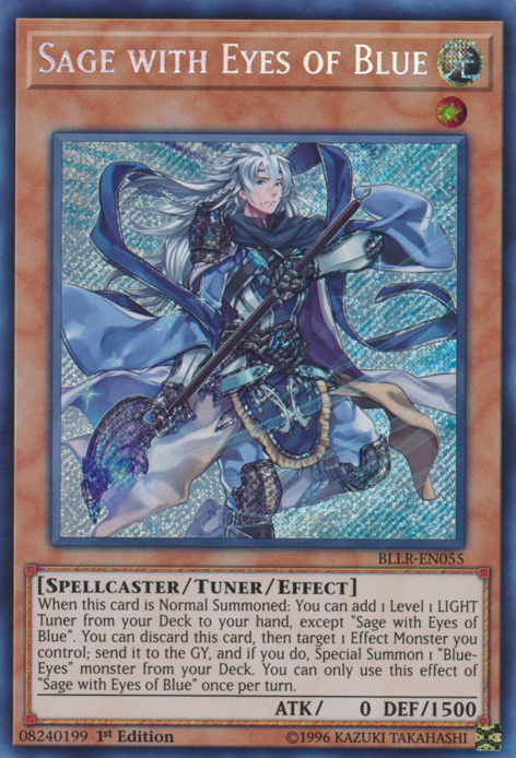 Sage with Eyes of Blue [BLLR-EN055] Secret Rare | Event Horizon Hobbies CA