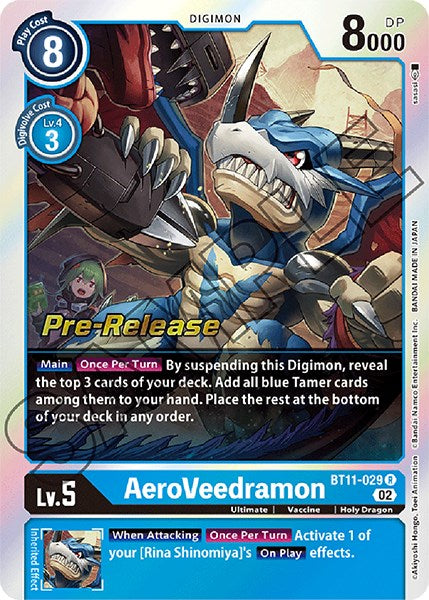 AeroVeedramon [BT11-029] [Dimensional Phase Pre-Release Promos]