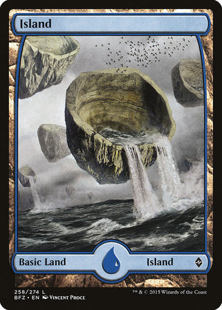 Island (258) - Full Art [Battle for Zendikar] | Event Horizon Hobbies CA