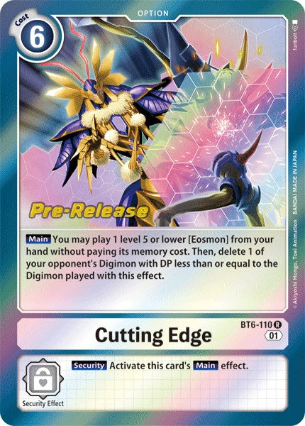 Cutting Edge [BT6-110] [Double Diamond Pre-Release Cards] | Event Horizon Hobbies CA