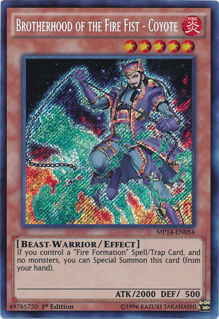 Brotherhood of the Fire Fist - Coyote [MP14-EN054] Secret Rare | Event Horizon Hobbies CA