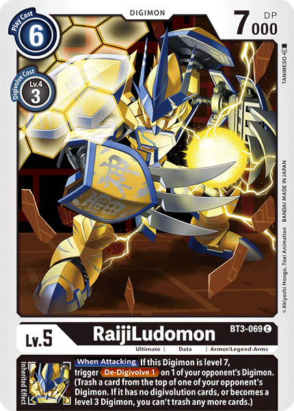 RaijiLudomon [BT3-069] [Release Special Booster Ver.1.5] | Event Horizon Hobbies CA